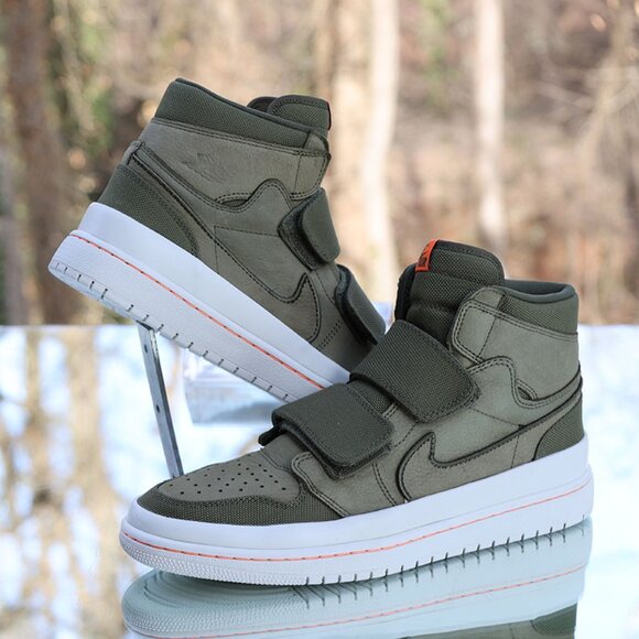 Jordan 1 Retro High Double Strap Olive Canvas - Picture 3 of 16